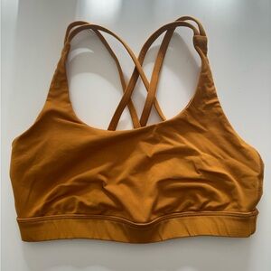 Lululemon Energy Bra Medium Support athleisure in fools gold size 6